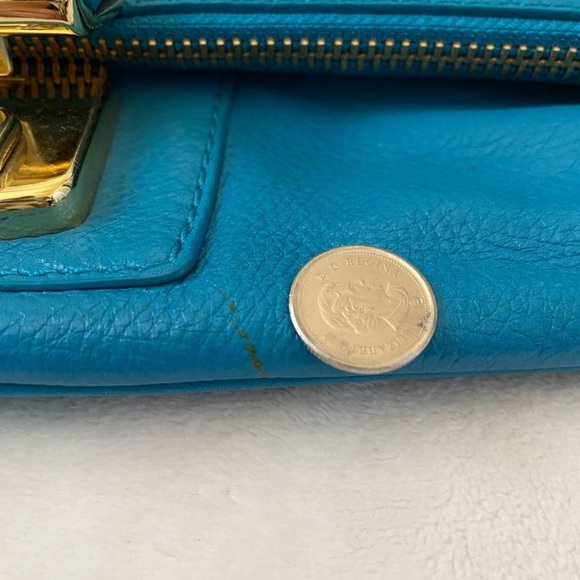 Marc by Marc Jacobs Turquoise Leather Magazine Clutch - Picture 4 of 14